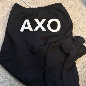 Gildan Black Joggers with White Print